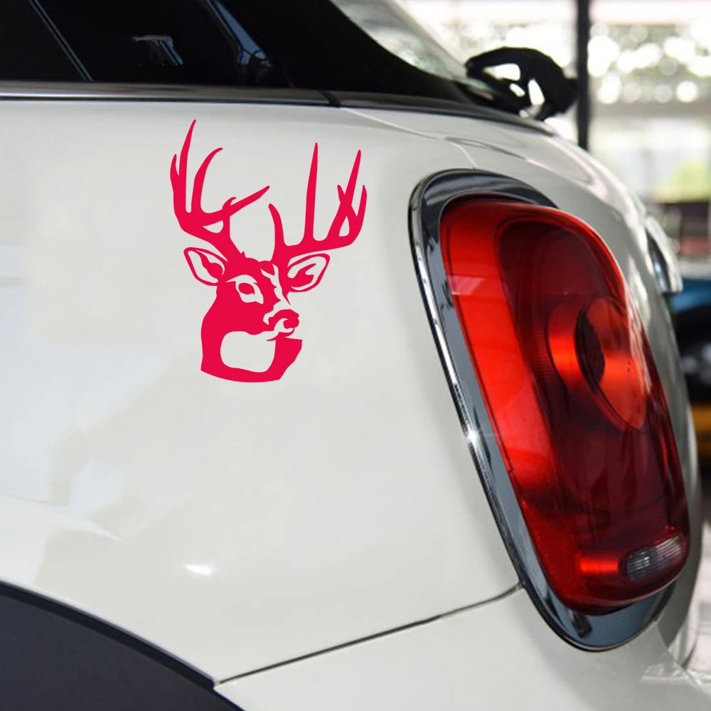 11.2*15cm Car Window Decal Truck Outdoor Sticker Hunting Hunt Buck Deer Head Vinyl Car Wrap Car Styling