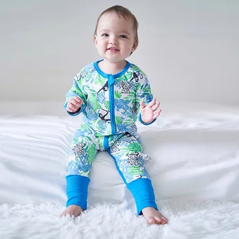 

Spring Autumn Baby Boys Long Sleeve Leaf Animal Print Casual Rompers Infant Girls Jumpsuits Kids Newborn Clothes