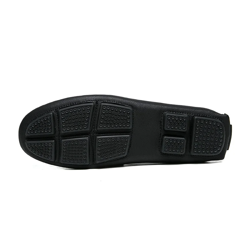 Hommes Respirant Noir Cuir Doux Véritable Luxe Marque 1 Sur Black Conduite 2018 Les 2 black Chaussures Glissement Occasionnels Jkpudun Mocassins De tpn6qcytZ