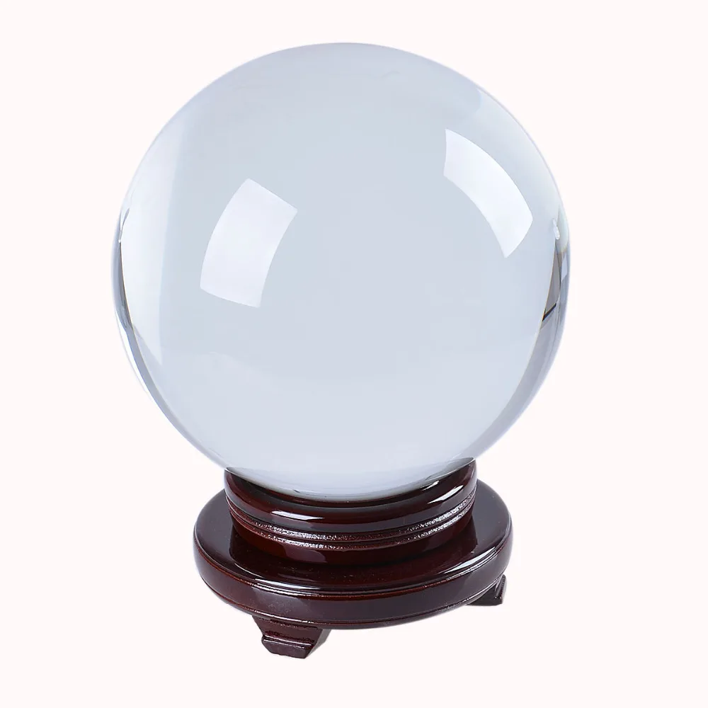 200mm Photography Crystal Ball Ornament FengShui Globe Divination