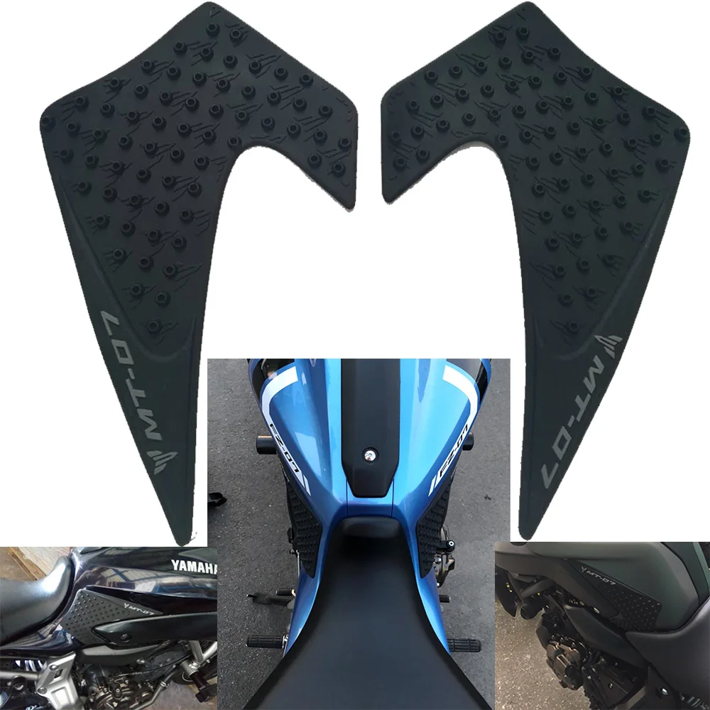 Для Yamaha MT07 MT 07 MT-07 2013 2014 2015 2016 2017 протектором против скольжения Танк Pad Стикеры газ