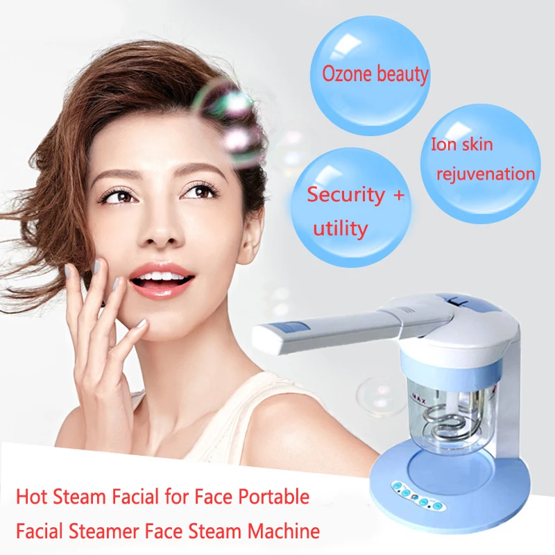 

Facial Face Steamer Deep Cleanser Mist Steam Sprayer Spa Skin Vaporizer Promote Blood Circulation110-240V Ion Vapour Ozone Steam