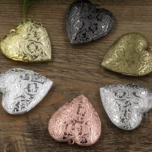 BASEHOME, 6 цветов, форма сердца, фото, плавающий медальон, подвеска в виде сердца, подвески в виде сердца для DIY, ожерелье с памятью, изготовление ювелирных изделий