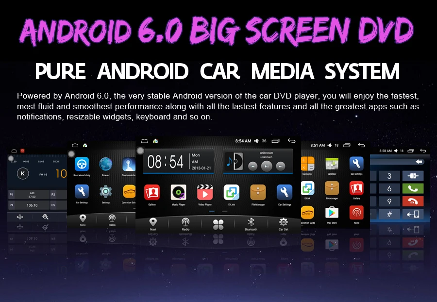 Best OTOJETA Super Slim Wifi Android 6.0 Car DVD recorder for  passat b5 b6 golf 4 5 tiguan polo skoda octavia rapid fabia jetta 1