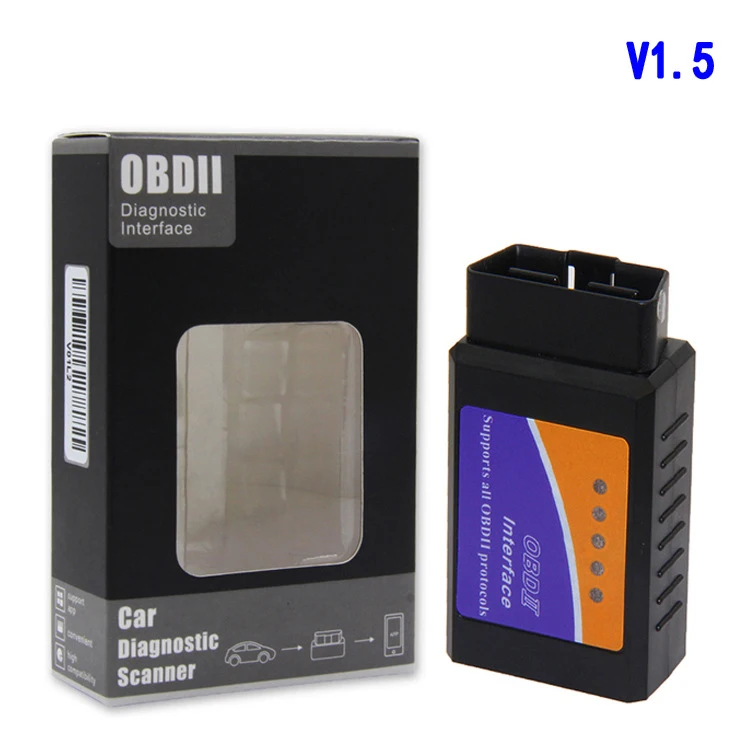 Elm327 Bluetooth V1.5 Obd2 автомобильный сканер Obdii автоматический диагностический инструмент