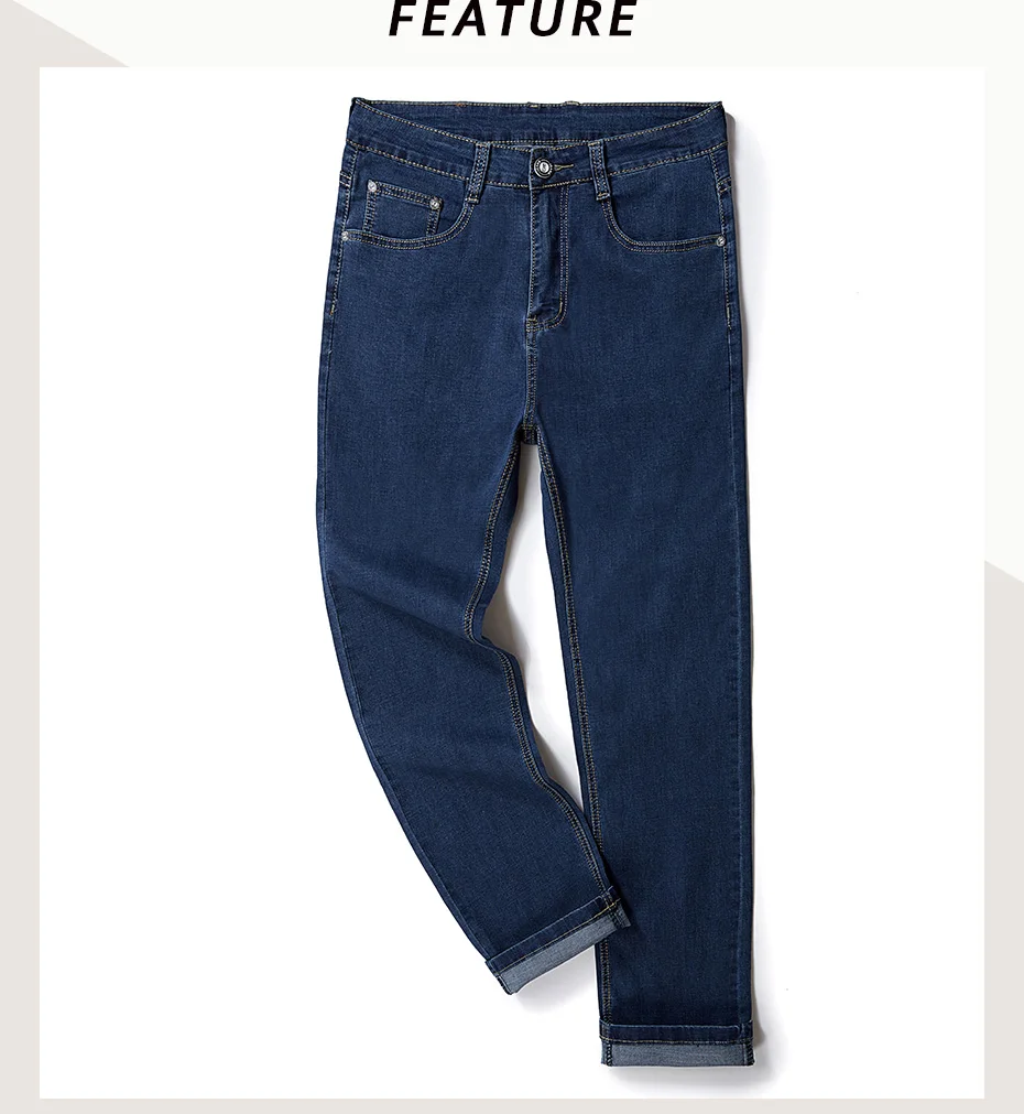Drizzte реальный плюс Размеры от 30 до 52 мужские Синий, прямой джинсы-стретч Regular джинсовые брюки большой Размеры большой и высокий длинные брюки