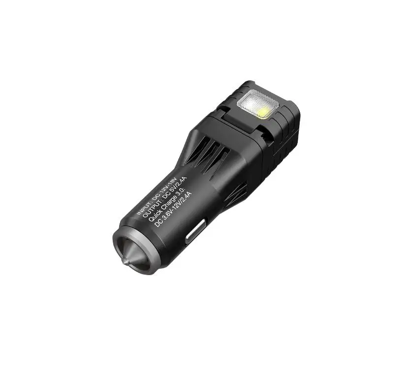 

NITECORE VCL10 Multifunctional All-In-One Vehicle Gadget /QC3.0 Vehicle Charger /Glass Breaker /Emergency Light /Warning Light