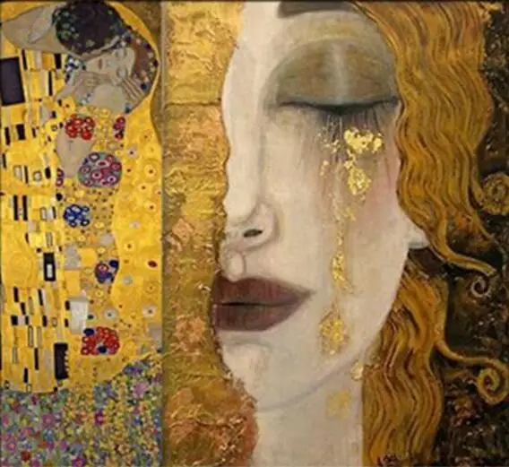 Алмазная картина Gustav KLIMT 5d с маминой любовью, полная Алмазная вышивка, наборы для вышивания крестиком на Рождество, декоративные наклейки - Цвет: Бургундия