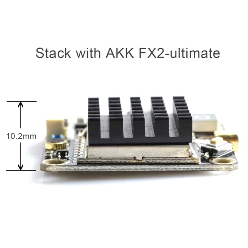 1 шт. AKK черный алюминиевый радиатор комплект для AKK X2-ultimat.e/FX2-ultimat.e/X2/X2P/FX2/TX1200 FPV передатчик RC модель