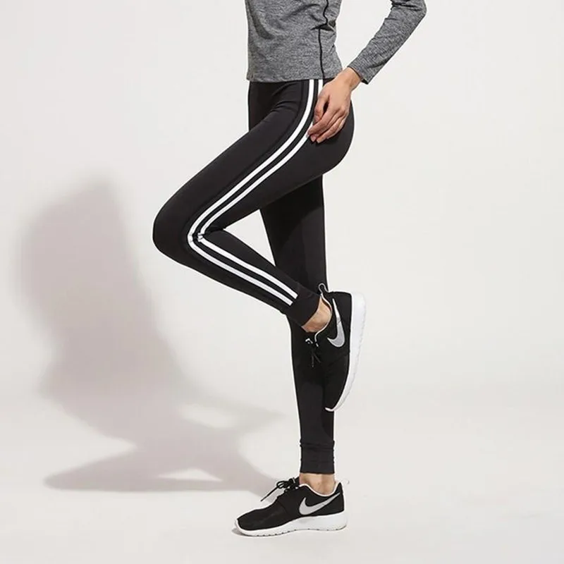 YOGA Workout Gym Sport Pants Black Breathable Yoga Leggings Fitness ...