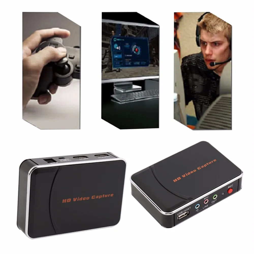 

2016 Newesst HD Game Video Capture 1080P HDMI YPBPR Recorder US Plug for Game Lovers
