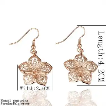 

hot sell Newest Austrian Crystal earring flower lp drop earrings earings joyas SMTPE058