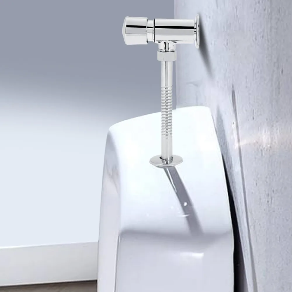 Durable Zinc Alloy Flush Valve Office Hotel Bathroom Toilet Hand Pressing Flushing Tool Newin