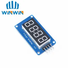 B51 20 штук 4 биты TM1637 красная цифровая трубка Дисплей Модуль& Часы светодиодный