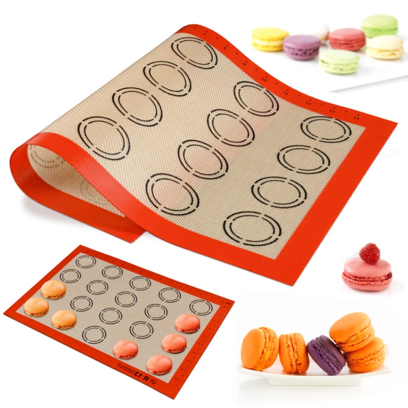 

New Arrival Non-Stick Silicone Baking Mat Large Size Fiberglass Baking Tray Dough Rolling Cake Cookie Cake Silicone Baking Mat