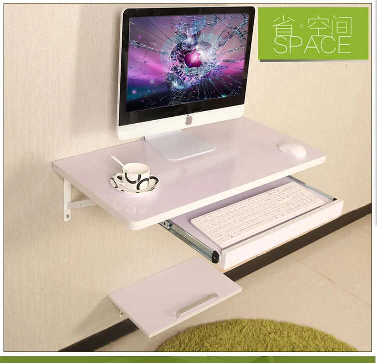 Even desk space saving wall desktop laptop computer side table can be customizedin Computer