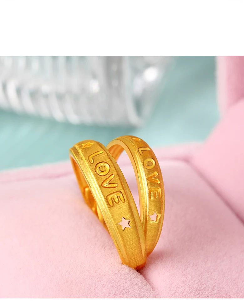 QA, 24K кольцо из чистого золота, настоящее AU 999, цельное Золотое кольцо, Красивые Романтические любовные высококлассные трендовые классические ювелирные изделия,, новинка