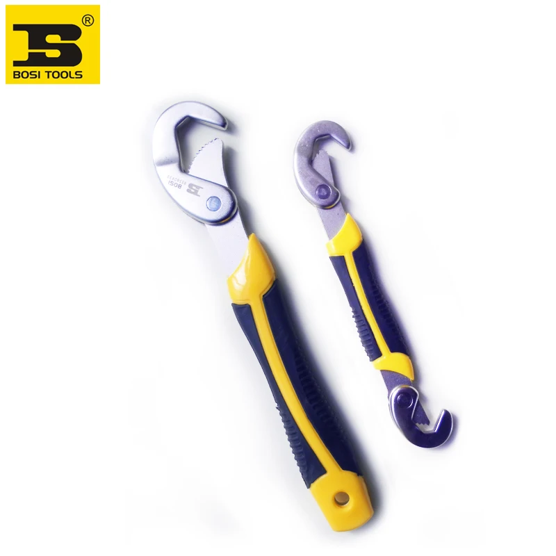 

New 2Pcs Multi-function Universal Quick Snap'N Grip Adjustable Wrench Spanner