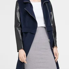 Осенняя длинная куртка из натуральной кожи, Женская куртка из овечьей кожи на молнии, Jaqueta De Couro, женские пальто и куртки, зимние, большие размеры