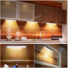 Датчик движения светодиодный светильник 10 светодиодный s беспроводной шкаф светильник s настольная лампа шкаф книжный шкаф светильник дверной проем спальня кухня ванная комната