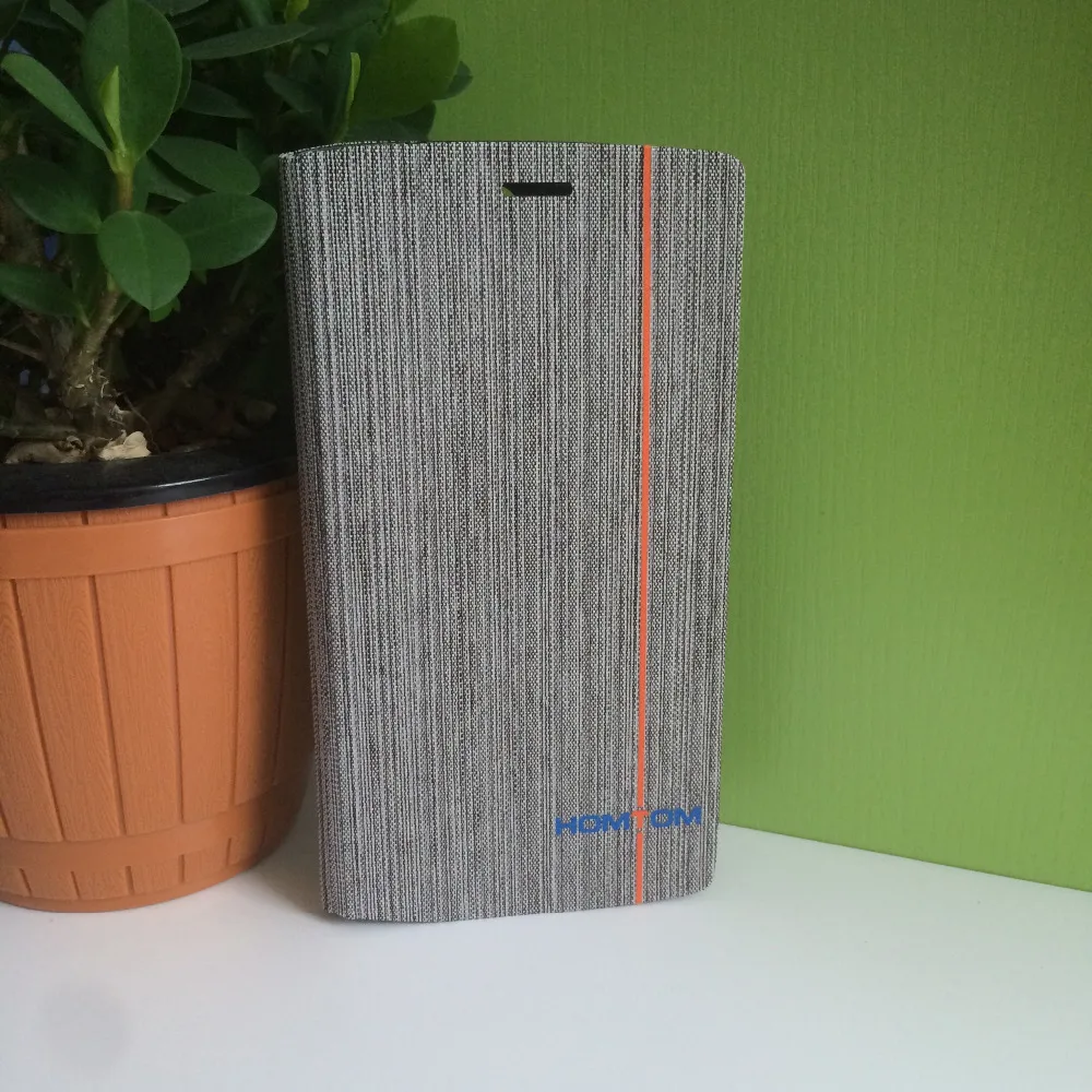 HOMTOM HT7 Официальный роскошный кожаный чехол с откидной крышкой + закаленное стекло