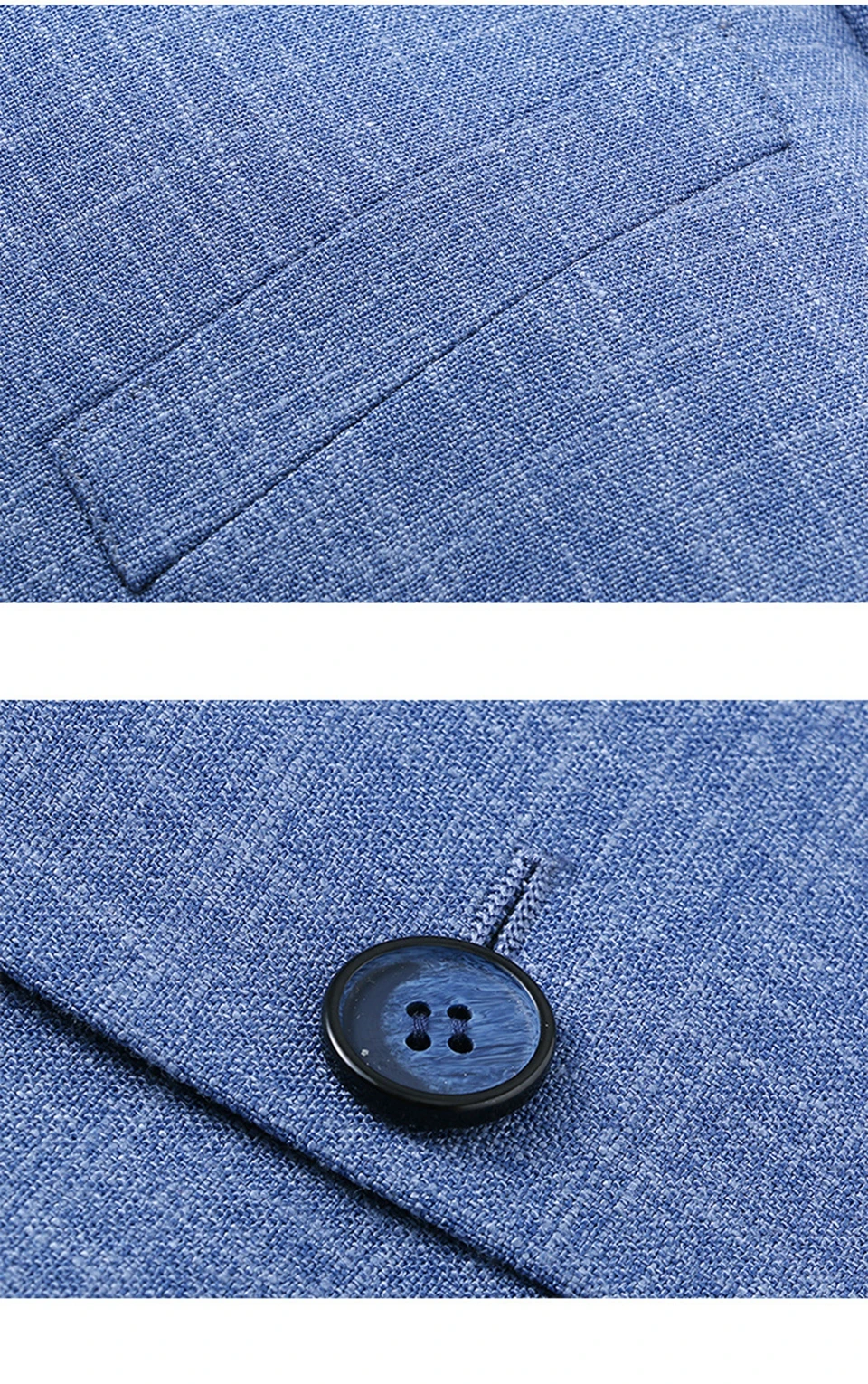 Легкий уход Анти-усадка Тонкий Мужская куртка качество мода мужские деловые весна осень однобортный синий мужской блейзер