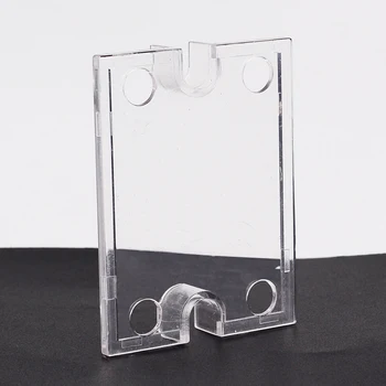 

Plastic Cover Transparent Protection of Solid State Relay Front Cover Stand Suitable for SSR DC-DC AC-AC DC-AC