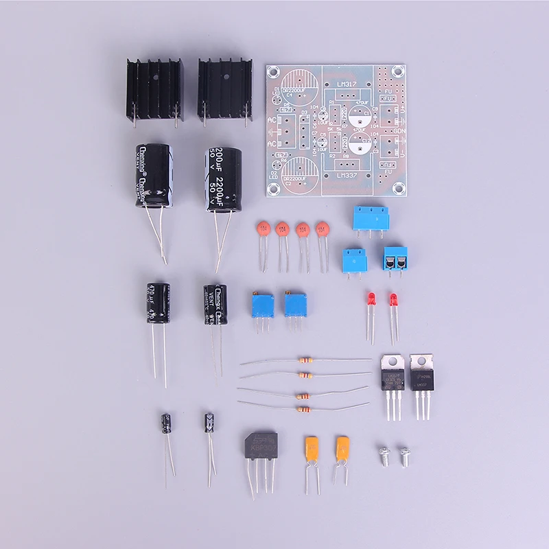 AC/DC 12V 24V LM317 LM337 отрицательная двойная мощность линейный регулятор напряжения