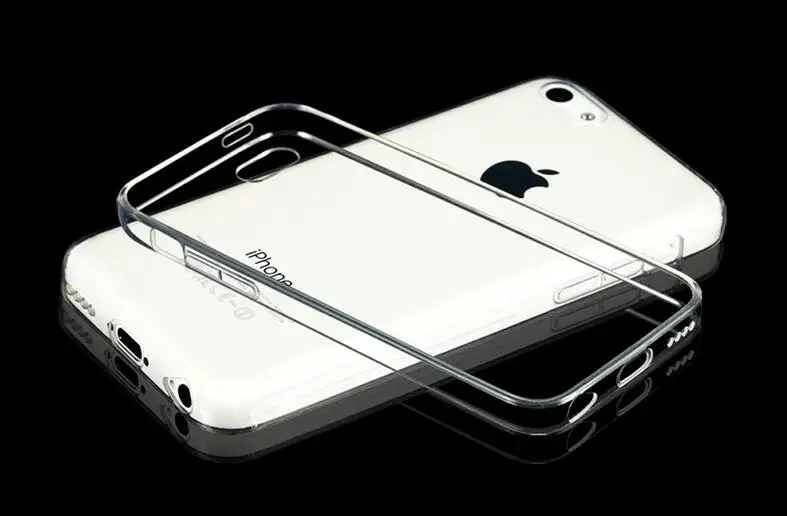 Тонкие силиконовые чехлы для Apple iphone 5C чехол из мягкого ТПУ прозрачный