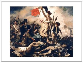 

scenery canvas prints giant posters classical art picture Imagich Top 100 prints Liberty Leading the People by Eugene Delacroix
