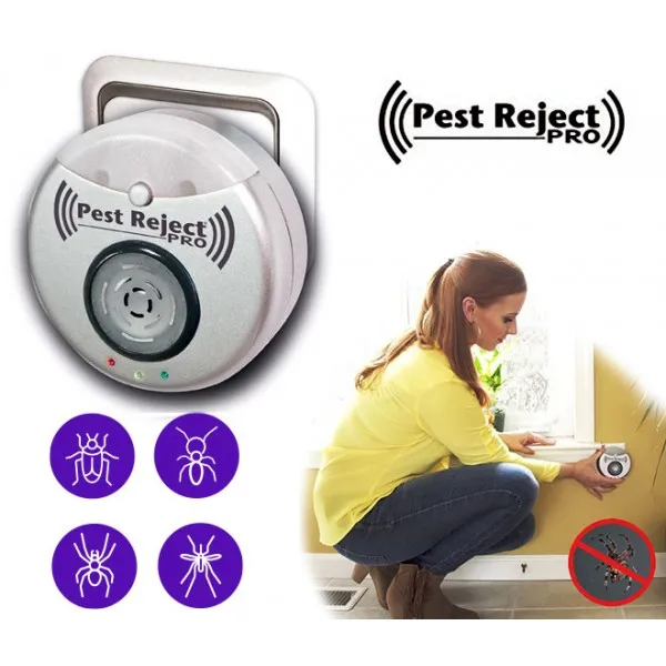 

Pest Reject Pro Anti Insect Ultrasonic 300 Square Meters Of Coverage Pest Repeller Electronic Mouse Fly Killer