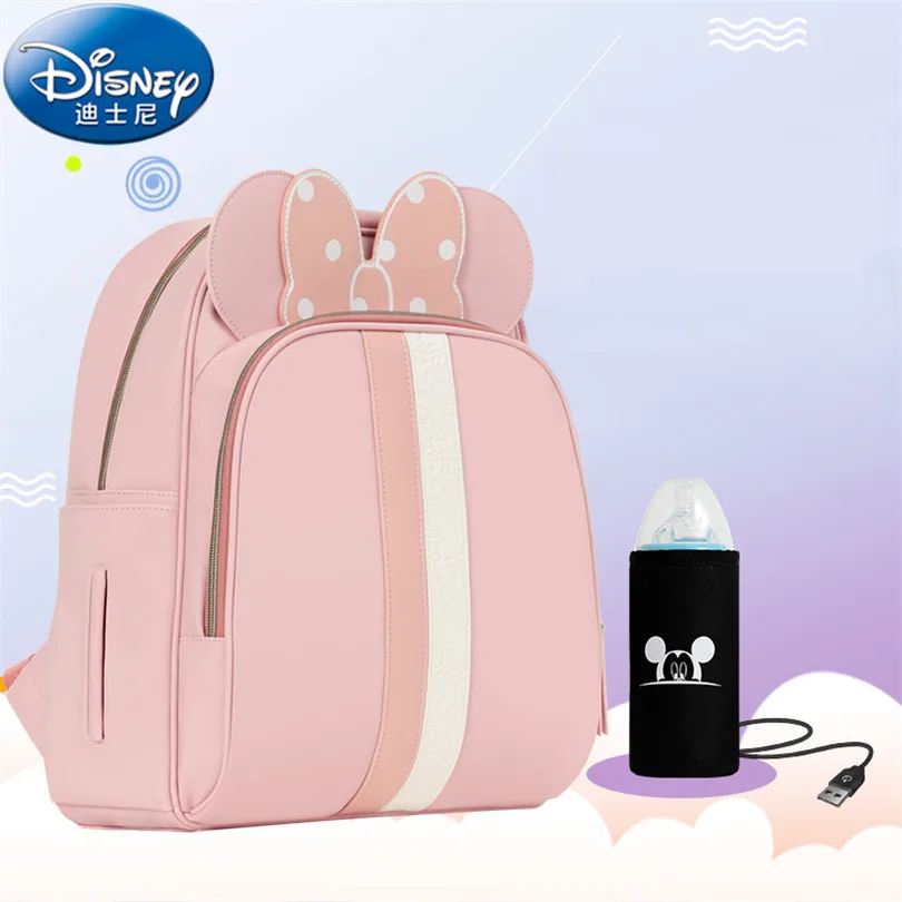 

Disney USB Heating Diaper Bag Fashion Mummy Maternity Nappy Bag Large Capacity Baby Travel Backpack Designer Nursing Bag HG058