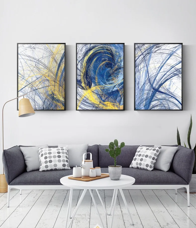 

Abstract Lines of Thoughts Nordic Style 100% hand-painted Wall Art Pictures For Living Room Canvas oil Painting Modern Poster