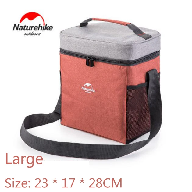 Naturehike уличная сумка для сохранения еды термос сумки для пикника Кемпинг вечерние водонепроницаемый инкубатор изолированный мешок с подогревом еды мешок - Цвет: Large Red