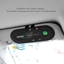 Haut parleur Multipoint 4.1 + EDR, Kit de voiture sans fil, mains libres, lecteur de musique MP3 pour IPhone Android, livraison directe 
