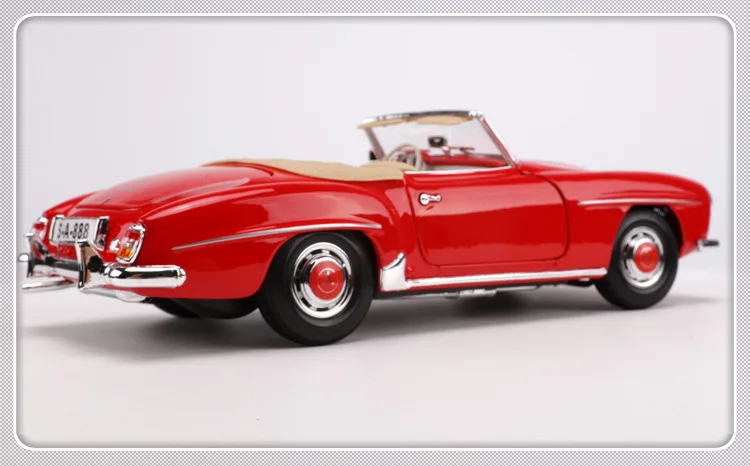 1:18 литая модель машины Модель игрушки для Benz 1955 190SL с рулевым колесом управление переднее колесо рулевая игрушка детей