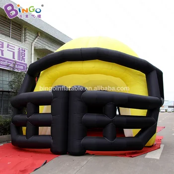 

2019 HOT SALES 11x5x4.5mh inflatable yellow black helmet giant balloon customized advertising decoration entrance for sales item