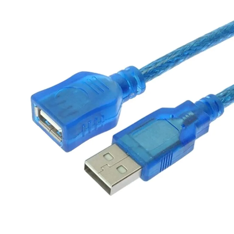 USB 2.0 تمديد كابل الذكور إلى الإناث USB موسع البيانات كابلات ل لوحة المفاتيح طابعة كاميرا الماوس التلفزيون الكمبيوتر تمديد كابل