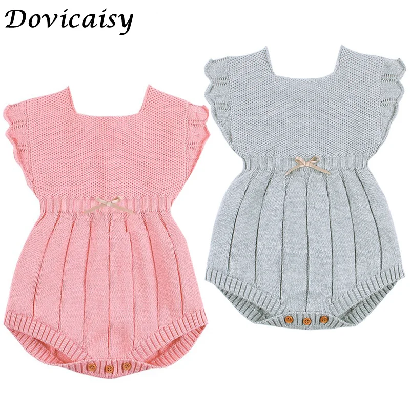 

Newborn Baby Romper princess Girls Baby Clothes Knitted Baby Rompers Sweater Autumn Infant Baby Boy Jumpsuit Overalls