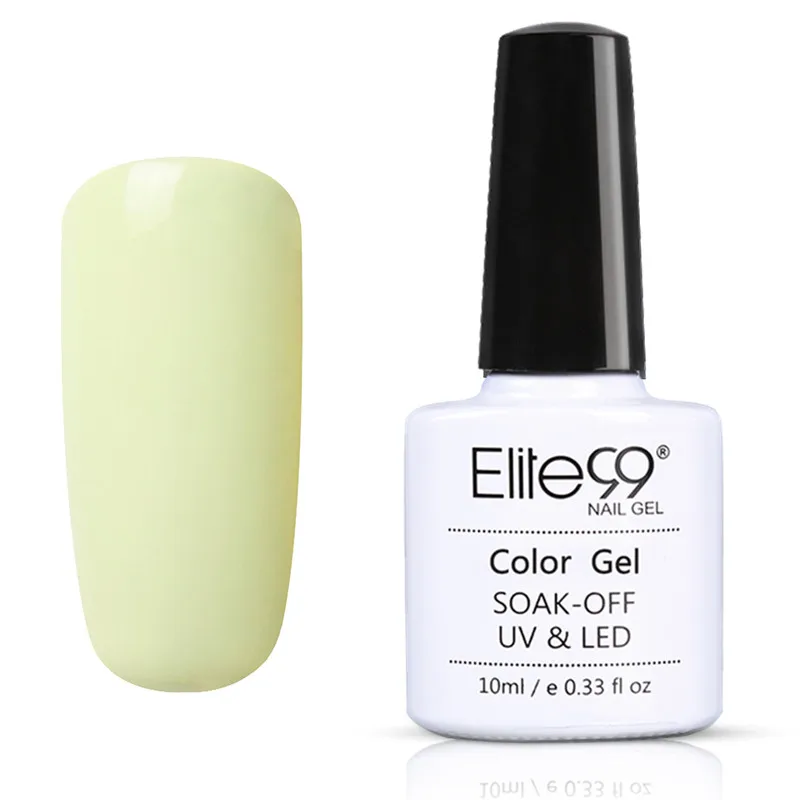 Elite99 гель для ногтей 10 мл чистый цвет ногтей УФ светодиодный Гель-лак для ногтей долговечный Макарон замочить Гель-лак - Цвет: 4901