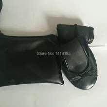 Популярные женщины сложить обувь складной балетные туфли на плоской подошве для повелительницы офиса