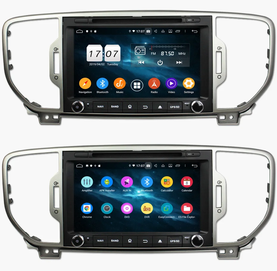 Cheap KANOR Android 9.0 Octa Core 4+32g Car DVD Player for KIA Sportage 2016 car radio audio video player 2 din gps navigation 15