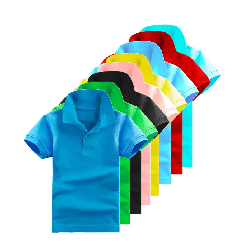 

Baby T-shirt Solid Color Toddler Boys Polo Shirt New Summer Kids T-shirts Fashion Kids Clothes Children Clothing Girls Tops Tees
