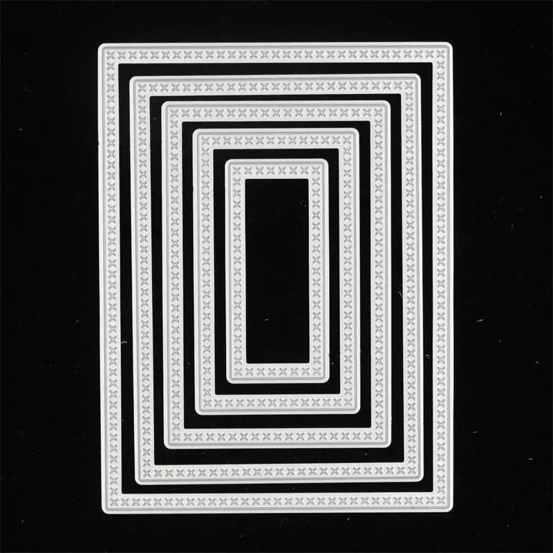 

New Rectangle Metal Cutting Dies Stencils for DIY Scrapbooking Stamp/photo album Decorative Embossing DIY Paper Cards
