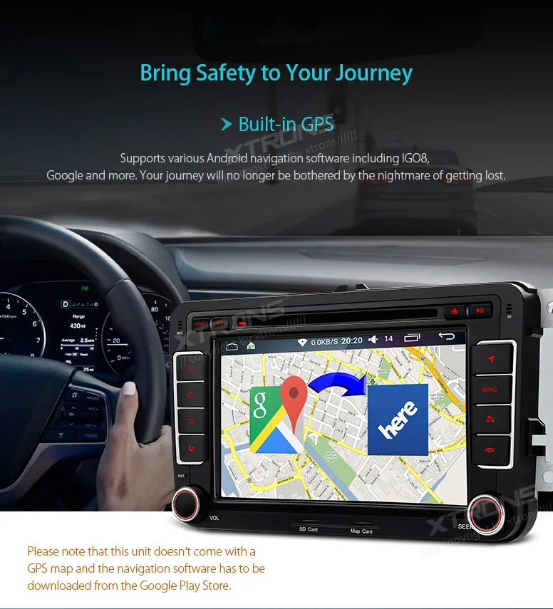 Flash Deal XTRONS 7" Android Head Unit Stereo Radio GPS Video Car DVD Player for Volkswagen Passat CC Eos Estate Sedan for Skoda for Seat 15