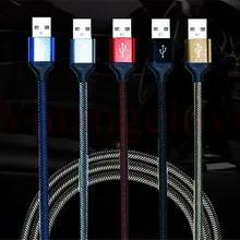 1 m Плетеный usb c Тип Кабель зарядного устройства usb кабель наборы аксессуаров для OnePlus 2 ZUK Z1 для samsung s8 s9