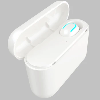 

Bluetooth 5.0 Wireless Ear Phone Mini Single Earphone with Portable Charging Case DU55