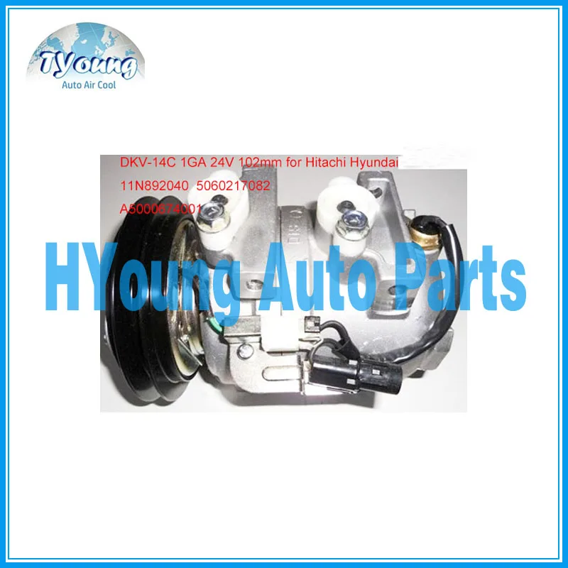 DKV14C Авто воздушный компрессор A/C для экскаватора Hitachi Hyundai 506021 7082 5060217082 11N892040
