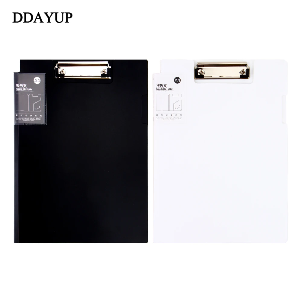 A4 Folder PP Clip File Transparent Plastic Bags Clipboard for Documents Office Supplies | Канцтовары для офиса и дома