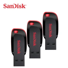 Новинка sandisk USB Flash 8 ГБ 16 ГБ 32 ГБ 64 Гб 128 ГБ CZ50 Cruzer Blade mini Cle USB 2,0 флеш-накопитель диск на ключ Флешка 32 Гб